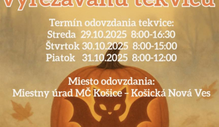 Halloweenská súťaž 2025 - detské tekvice 